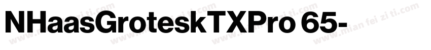 NHaasGroteskTXPro 65字体转换